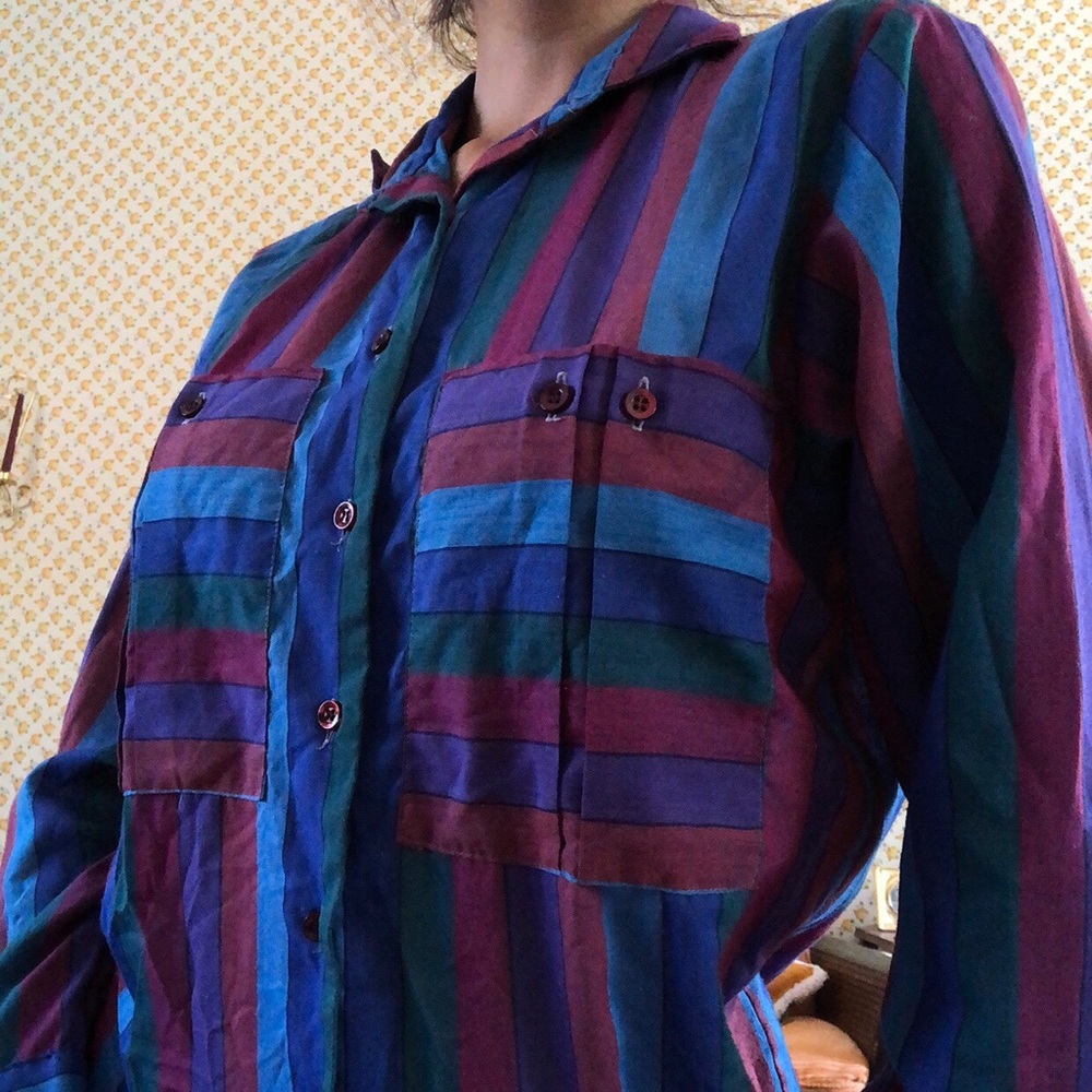 80s Vintage fun striped long sleeve! Unisex